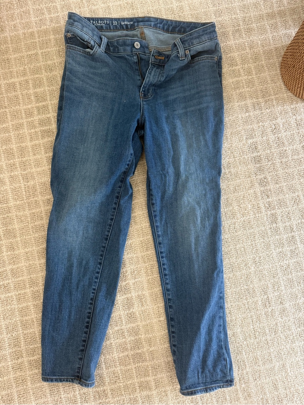 Talbots Girlfriend Jeans in Blue Denim